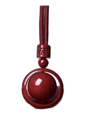 天然朱砂时来运转吊坠本命年护身