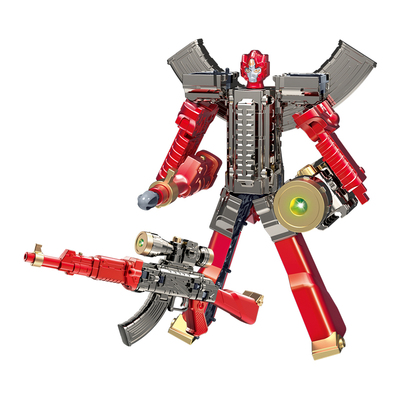 变形机器人声光枪玩具