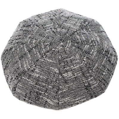 亚麻八角男女春夏贝雷帽