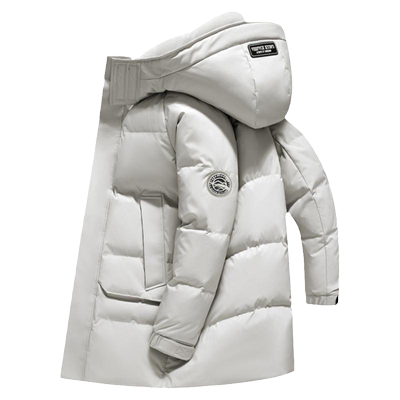 雅鹿男士中长款羽绒服