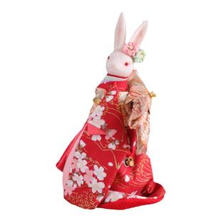 日本音乐盒和风兔子摆件八音盒七夕情人节元旦送女朋友生日礼物