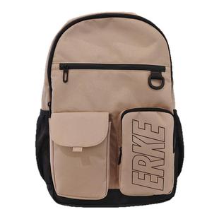 鸿星尔克双肩背包2025年春季新款男女运动休闲多功能背包学生书包