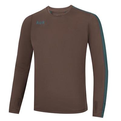 361运动t恤男2025春季新款修身速干透气长袖上衣男士健身跑步服