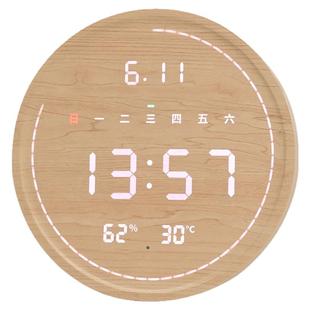 WiFi自动对时挂钟2026新款电子时钟客厅挂墙静音轻奢高级感钟表