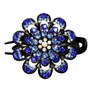 韩国大号抓夹后脑勺发夹女渐变镶钻鸭嘴夹气质头发夹子妈妈礼物