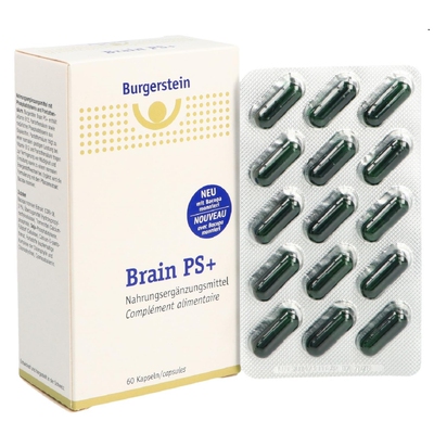 瑞士Burgerstein磷脂酰丝氨酸软胶囊强效脑磷脂大脑强化B12