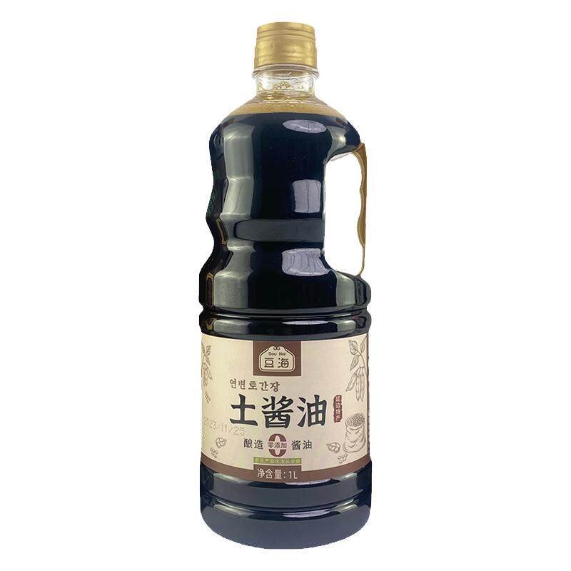 豆海延边土酱油特级金标土酱油1L黄豆酿造非转基因1L调味生抽老抽