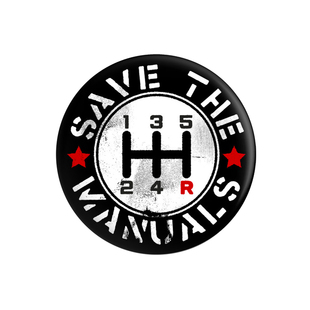 五速手动挡换挡杆图案贴纸趣味圆形创意设计车窗玻璃贴花