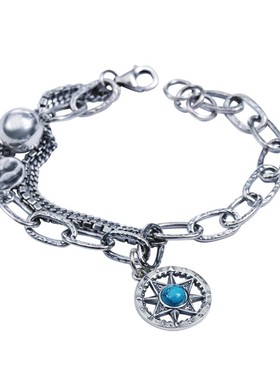 925银手链男女气质休闲