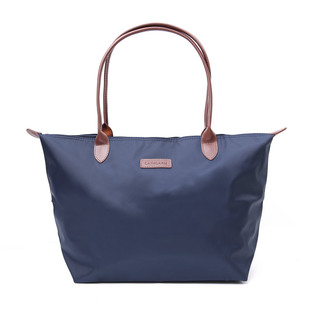 凯丝卡大容量简约通勤包防水布包女单肩包轻便购物包饺子包大包包