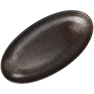 双耳旦形鱼盘日式清蒸鱼盘子复古风陶瓷餐厅酒店新款鱼盘家用大号