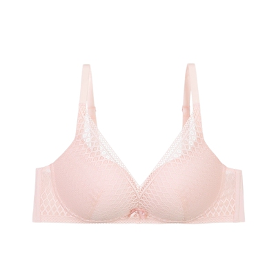 【掌托杯】安朵性感蕾丝无钢圈厚款文胸小胸聚拢显大内衣HB00221