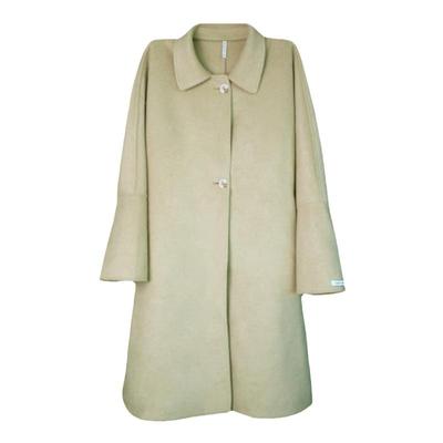 韩版宽松长款双面羊绒大衣2024秋冬新款灯笼袖羊毛呢子娃娃领外套