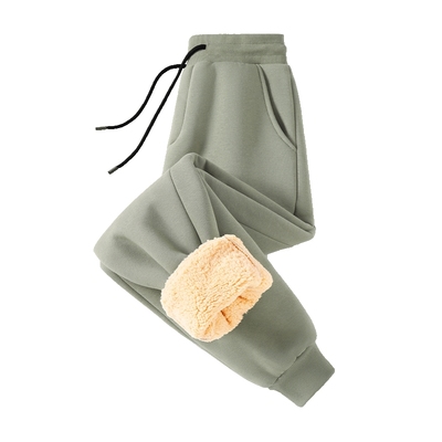 真维斯加绒加厚裤子男冬季新款