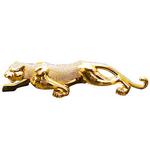 招财保平安金钱豹摆件汽车车内高档男士车载特大号车里摆放的饰品