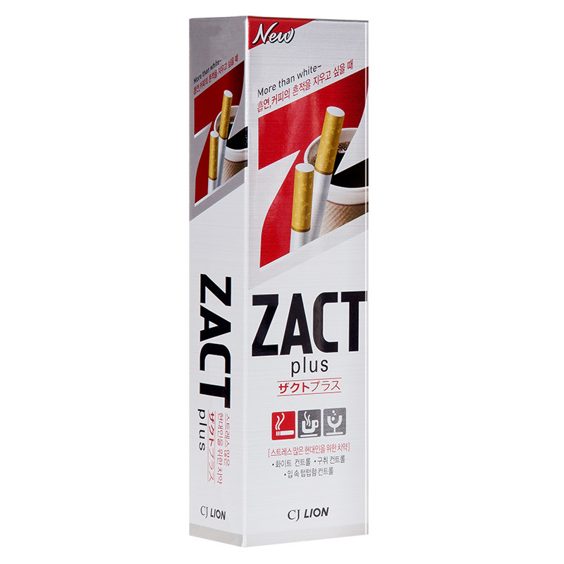 韩国日本狮王ZACT去牙垢烟渍LION牙周清洁成人牙膏薄荷去口臭150g