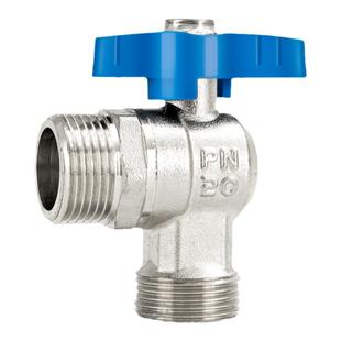 全铜加长三角阀4分热水器球芯大流量角阀DN15壁挂炉冷热水球阀6分