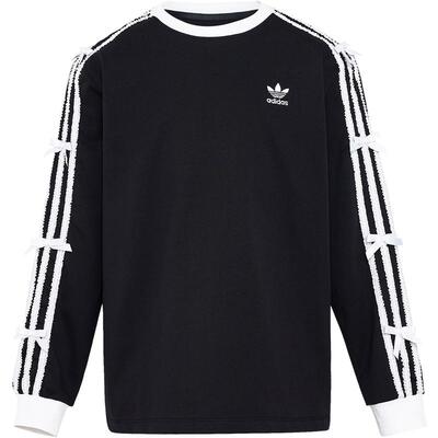 阿迪达斯圆领经典长袖T恤