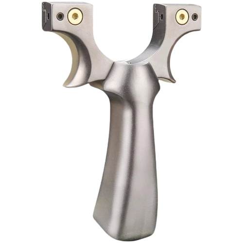 惊雷钛合金弹弓高精度大威力快压免绑扁皮筋户外竞技打钢珠强力弓