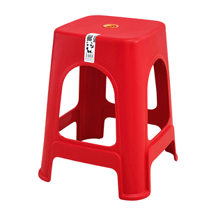 塑料凳子加厚家用餐桌凳成人经济型客厅高凳简约加宽防滑熟胶椅子