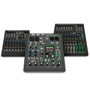 RunningMan美技美奇ProFX6V3+ FX10V3+ FX12V3调音台录音直播声卡
