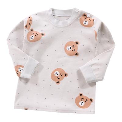 男女童纯棉圆领打底衫秋衣睡衣