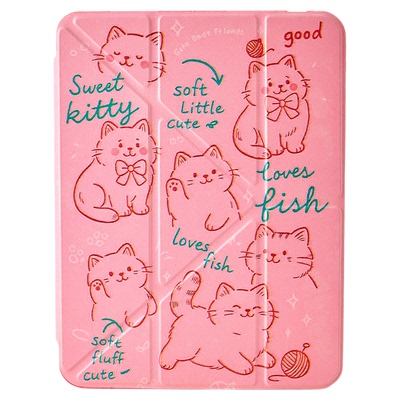 粉色猫咪适用ipadmini7保护套