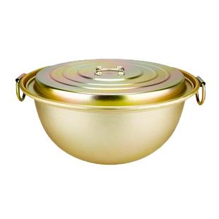 户外露营大铝锅野炊锅营地锅特厚铝制行军锅汤锅大容量纯铝大炖锅