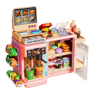儿童玩具女孩子过家家汉堡益智超市收银台仿真小厨房生日礼物新年