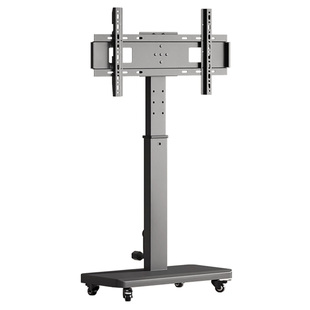 电视机落地支架横竖屏旋转直播投屏广告通用挂架可移动式带轮推车