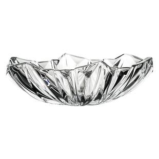 捷克BOHEMIA进口水晶玻璃公主果盘果斗水果盘时尚简约家居果盘