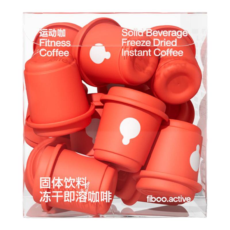 fiboo运动咖黑咖啡有氧咖0无蔗糖燃减冷萃冻干速溶纯美式