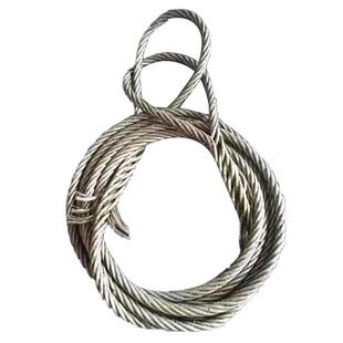 成华插编钢丝绳压制吊车吊装起重钢丝绳16/18mm双扣带油软吊索具