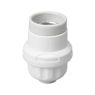 家用E27陶瓷灯头螺口加厚耐高温防水悬吊式灯头养殖场保温灯灯座