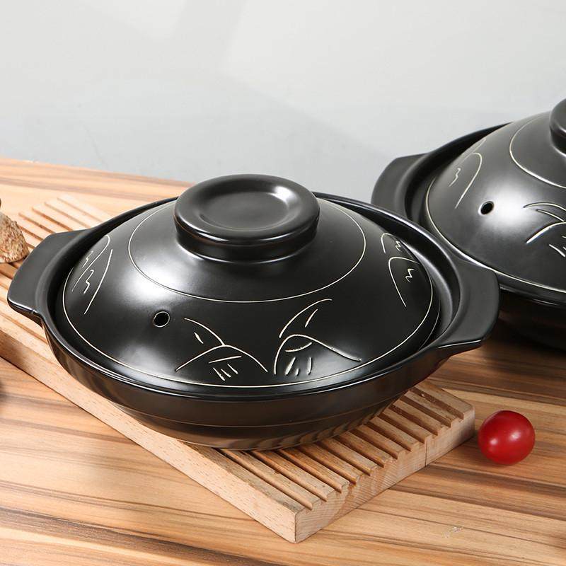 煲仔饭茄子煲啫啫煲黄焖鸡鱼头煲专用商用砂锅煲金华锂瓷JH中深煲