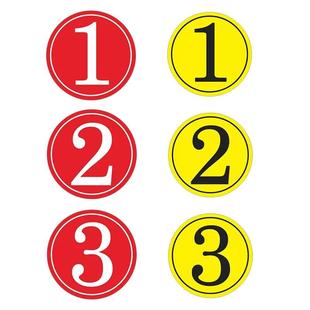 餐厅桌号贴01到100数字贴自粘防水号码牌衣服不干胶标签红色餐桌号码牌墙直播编号贴纸幼儿园阿拉伯数字标牌