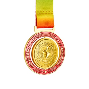 金属水晶奖牌挂牌金银铜牌定制马拉松篮球足球儿童学校运动会奖品