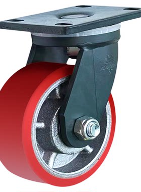 工厂直供超重型铁芯PU万向轮脚轮