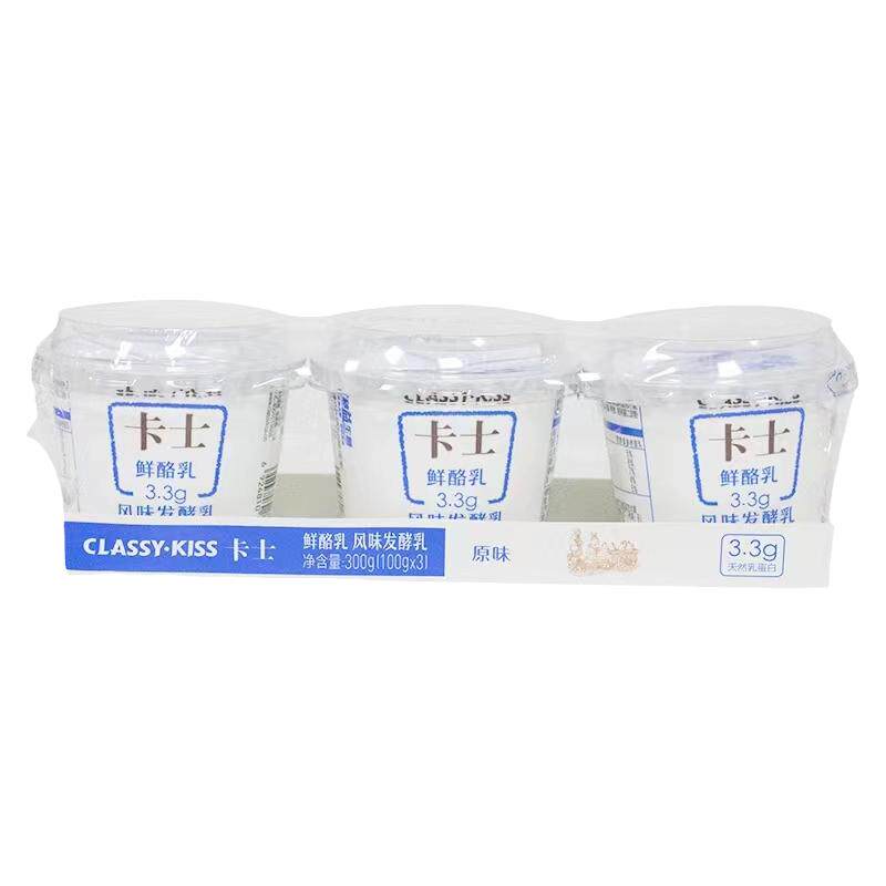 卡士3.3g原生乳蛋白酸奶