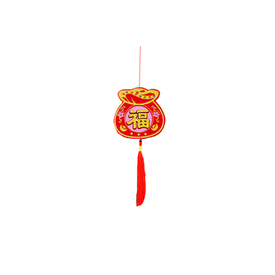 盆景绿植挂饰过年发财树装扮