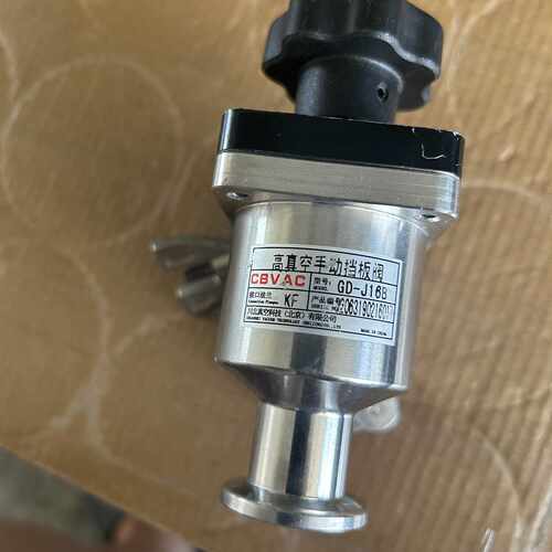 CBVAC高真空手动挡板阀，型号GD-J16，KF法兰接口，