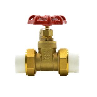 全铜闸阀ppr管PE管自来水管阀门开关4分20管6分25双活接1寸32热熔