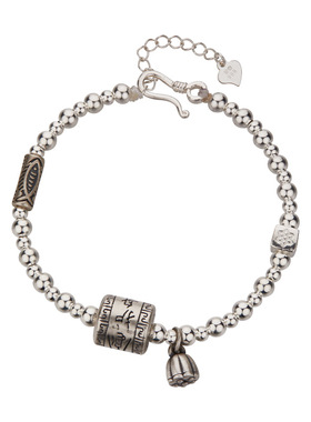 顺庆银楼S925银为鱼手链女小众