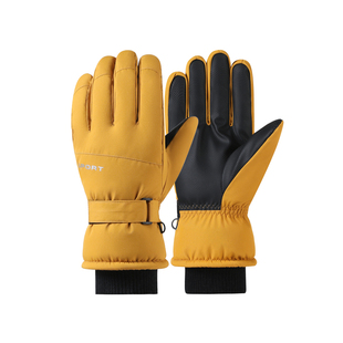 冬季保暖手套男女加绒加厚防风御寒电动车触屏户外骑行滑雪棉手套