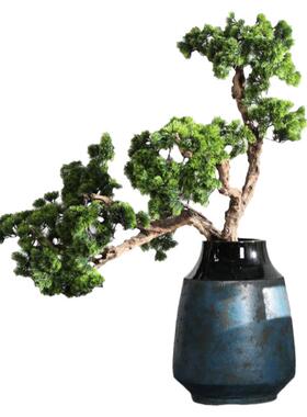 仿真松树禅意大型盆景装饰品插花