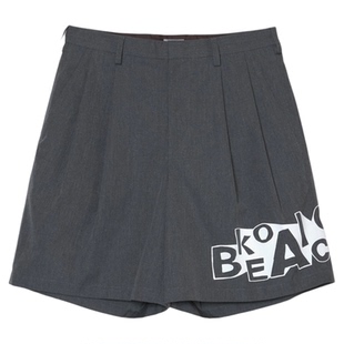 KOLOR 阿部润一 25SS 春夏百搭日常logo字母印花宽松休闲裤短裤