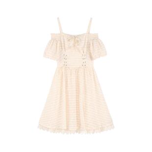 韩语琳白色连衣裙女装春季肌理感吊带裙2026年新款高级感短款裙子