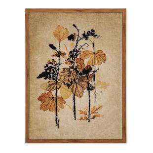 【孤品4折】蜡笔派林间解语挂画中古风氛围挂毯画餐厅玄关装饰画W