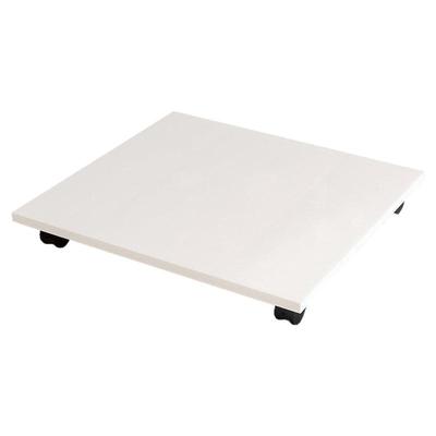 收纳箱底座可移动整理箱置物板万向轮托架带刹车木质落地置物架子