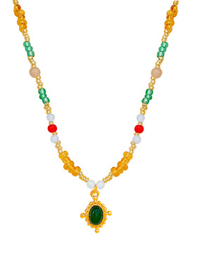 复古民族风小清新叠戴彩色串珠项链古典通用女士生日礼物链颈链